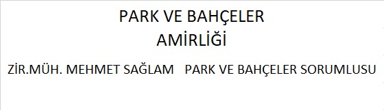 Park ve Bahçeler Amirliği